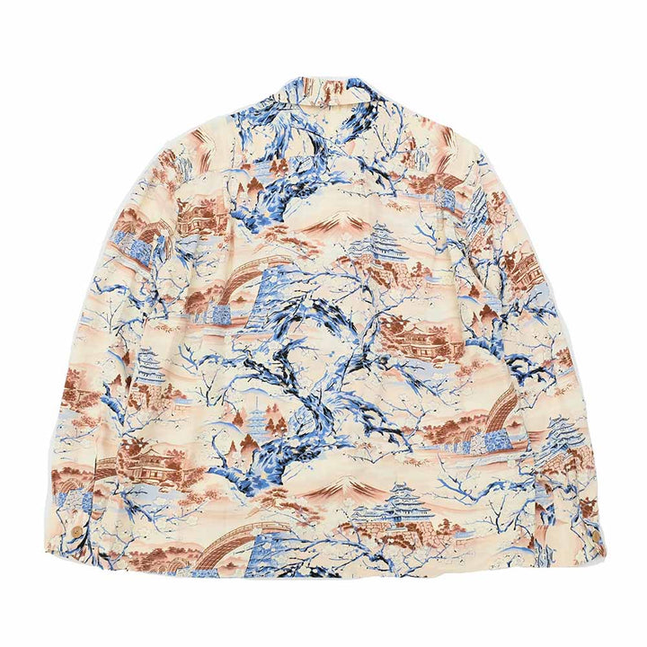 SUN SURF - STORE LIMITED - L/S RAYON HAWAIIAN SHIRT - SCENERY OF JAPAN - SS39422LS
