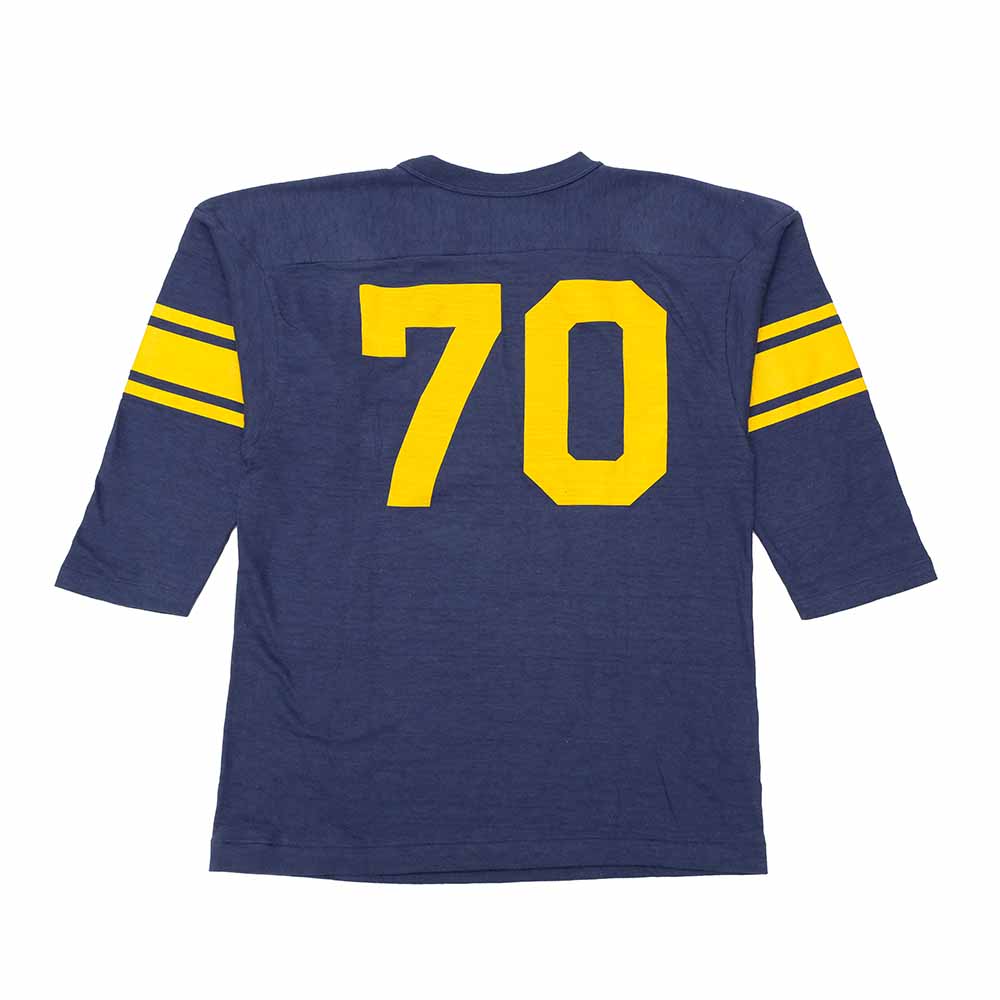 WAREHOUSE - 7/10 SLEEVE FOOTBALL T-SHIRT - NO. 70 - 4063NO-25