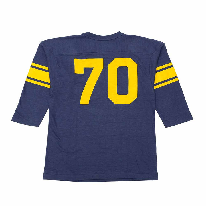 WAREHOUSE - 7/10 SLEEVE FOOTBALL T-SHIRT - NO. 70 - 4063NO-25