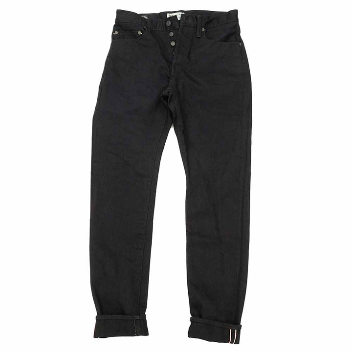 MOMOTARO JEANS - 15.7oz INDIGO × BLACK DENIM - NARROW TAPERED - MXJE3100