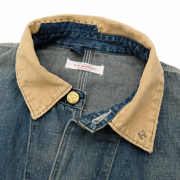 HOLLYWOOD RANCH MARKET - Light Denim Attachment Remake Short Coverall - 1018003