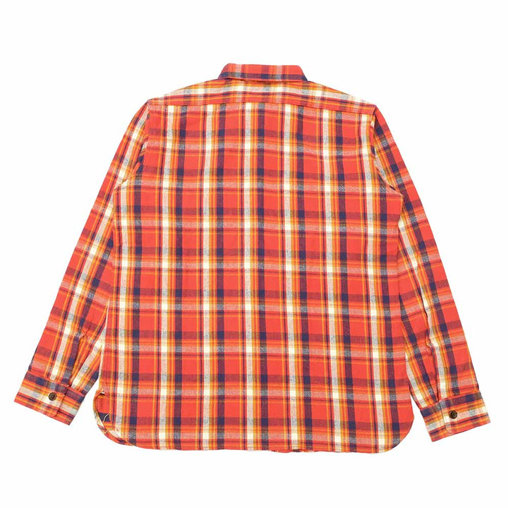 WAREHOUSE - Lot.3022 FLANNEL SHIRTS WITH CHINSTRAP - G柄 - ONE WASH - 3022G-23