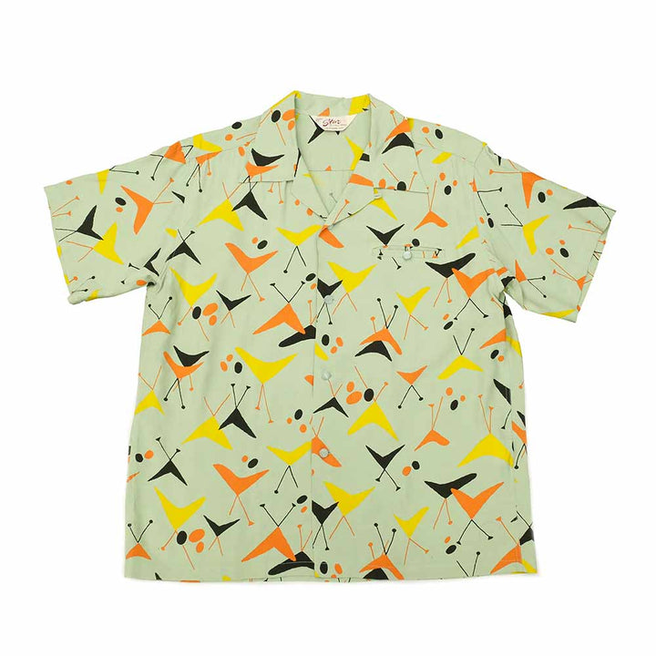 STAR OF HOLLYWOOD - HIGH DENSITY RAYON OPEN SHIRT - ATOMIC - SH39492