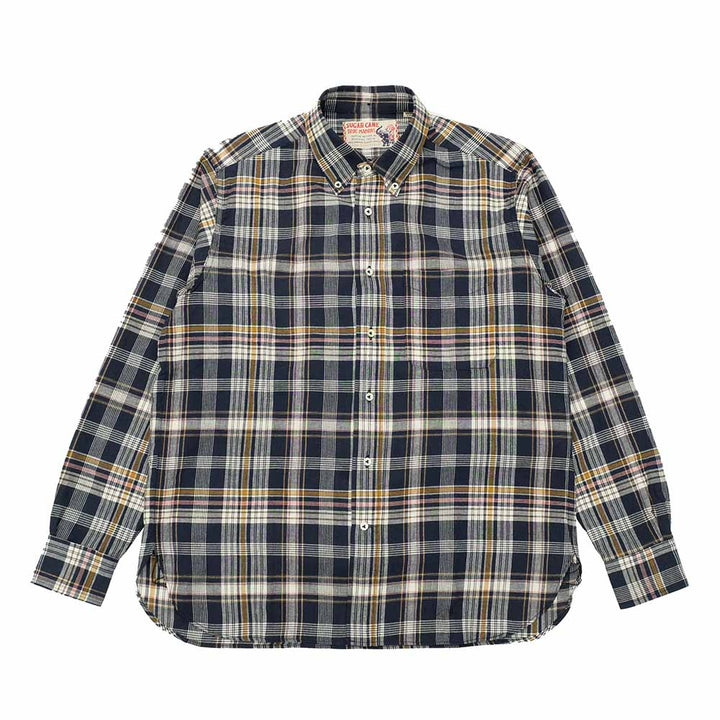 SUGAR CANE - INDIA MADRAS CHECK BUTTON DOWN SHIRT - SC29513