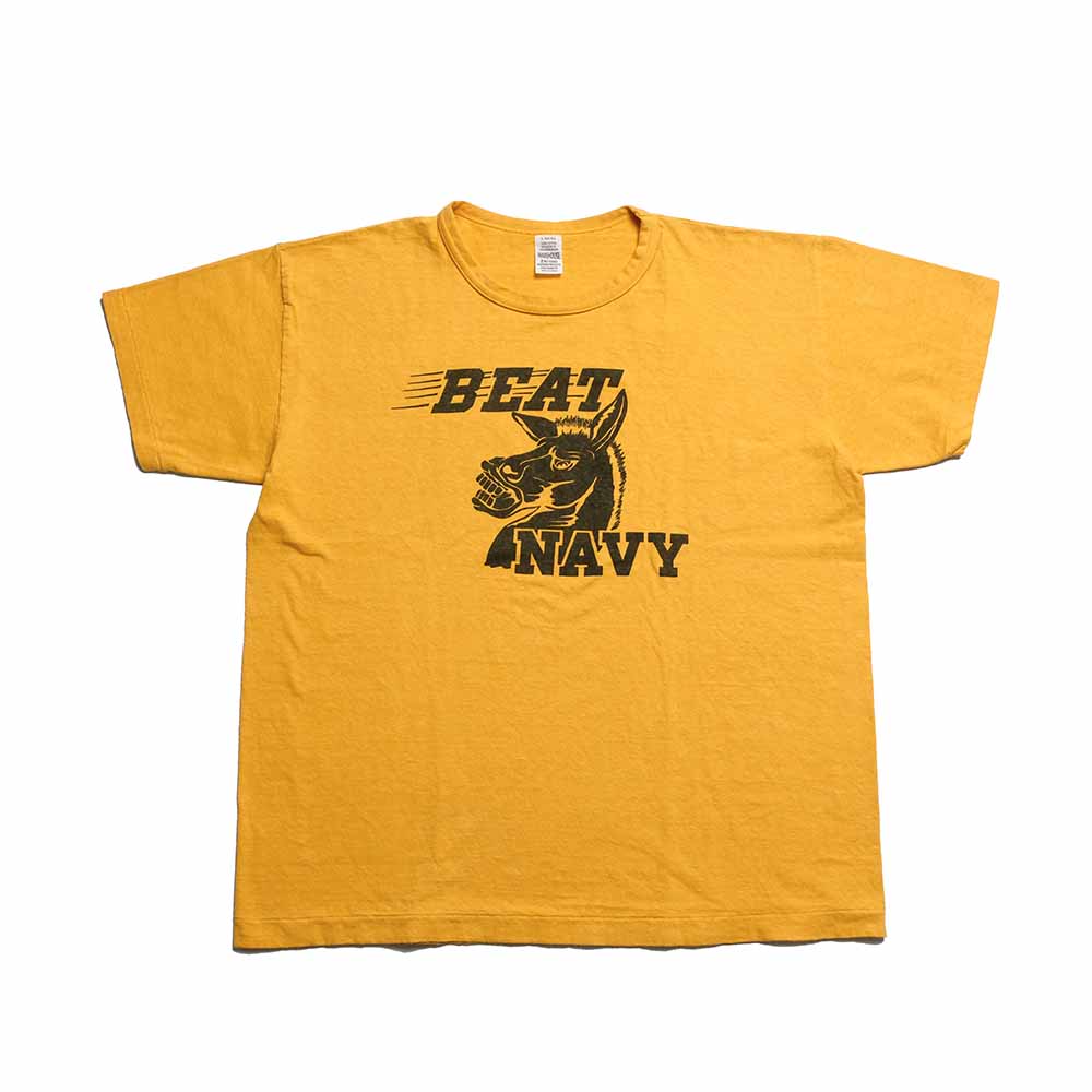 WAREHOUSE - 2ND HAND SERIES - Lot.4064 - S/S T-SHIRTS - BEAT NAVY - 4064BEA-26