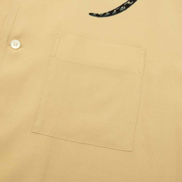 OLD JOE BRAND - ORIGINAL PRINTED OPEN COLLAR SHIRTS “Hebi” Short-sleeve - 251OJ-SH26