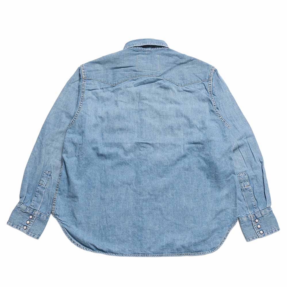 REMI RELIEF - 8.5oz DENIM WESTERN SHIRT - Sawtooth Flap Pockets - RN2048SDR