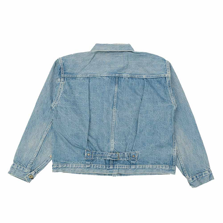 REMI RELIEF - 12oz DENIM WW2 MODEL JACKET - USED BLUE - RN29373246