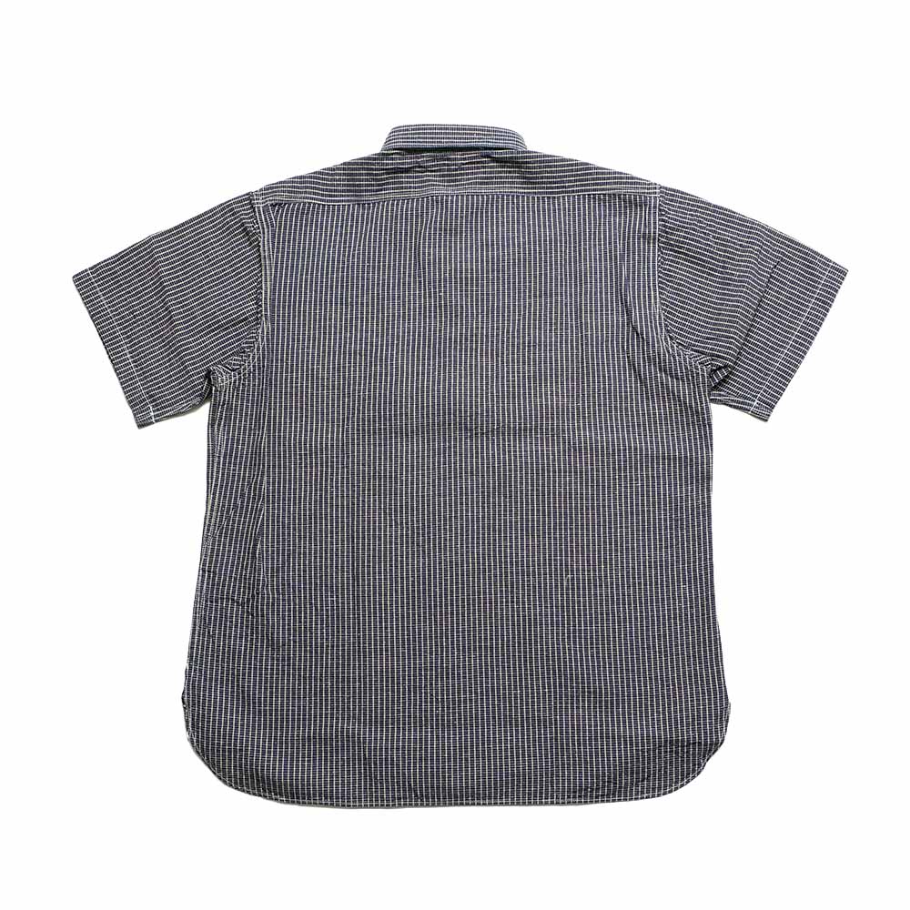 SUGAR CANE - FICTION ROMANCE - 5.25oz. INDIGO PLAID WORK SHIRT - SC39734