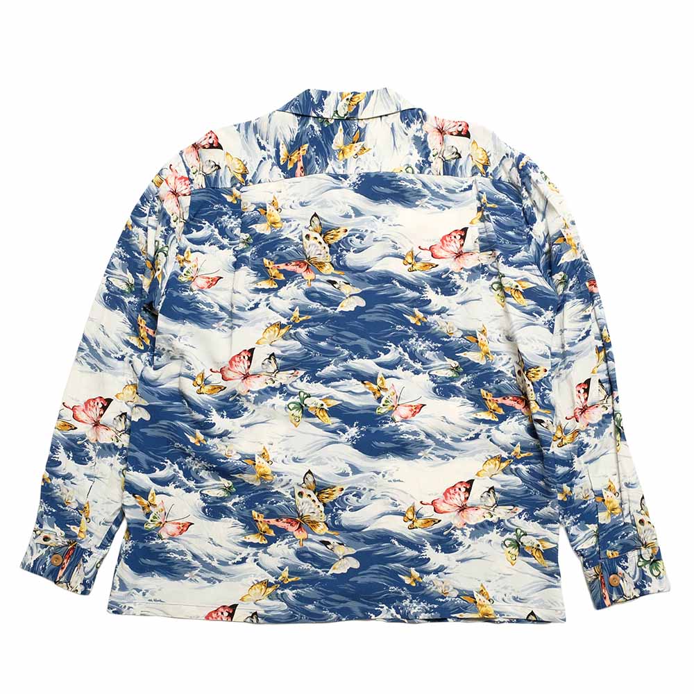 SUN SURF - HINOYA EXCLUSIVE - L/S RAYON HAWAIIAN SHIRT - BUTTERFLY SPLASH - SS39627HYL