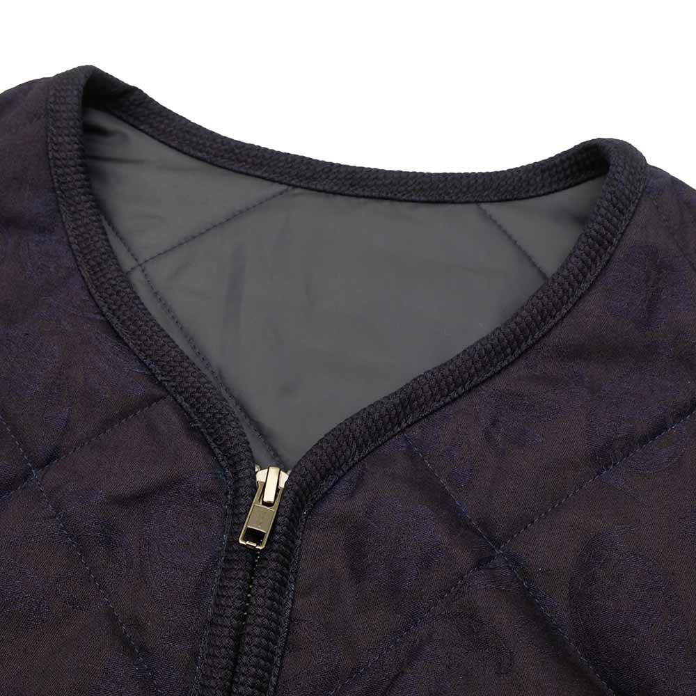 BLUE BLUE JAPAN - Indigo Tsujigahana quilted jacket - 1016647