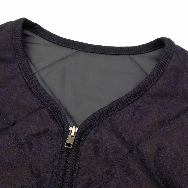 BLUE BLUE JAPAN - Indigo Tsujigahana quilted jacket - 1016647