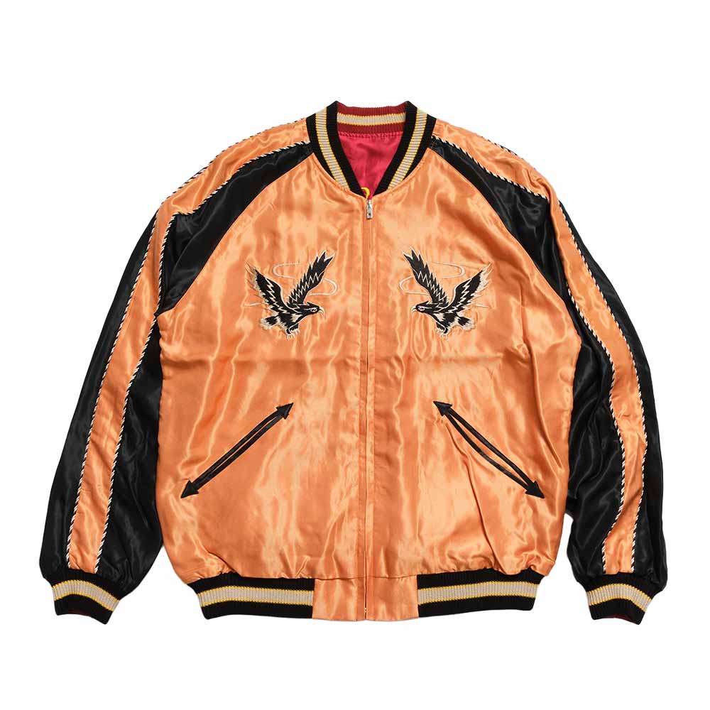TAILOR TOYO - Acetate Souvenir Jacket - BLACK EAGLE x DRAGON HEAD - TT15972-159