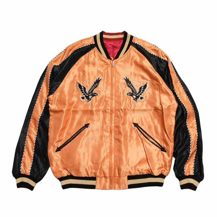 TAILOR TOYO - Acetate Souvenir Jacket - BLACK EAGLE x DRAGON HEAD - TT15972-159