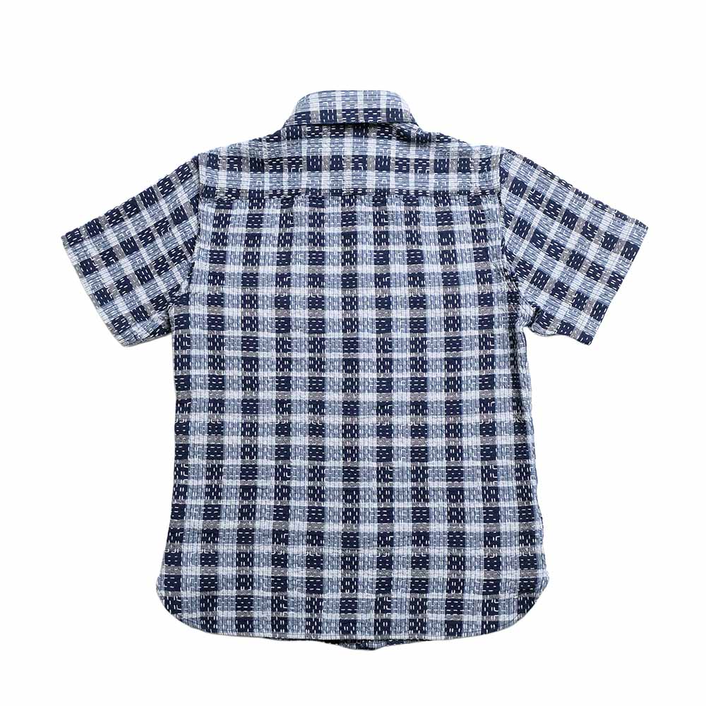 てつさん予定 Indigo 3色セット STUDIO D'ARTISAN & SA. - INDIGO NORAGI SASHIKO S/S SHIRT - 5738