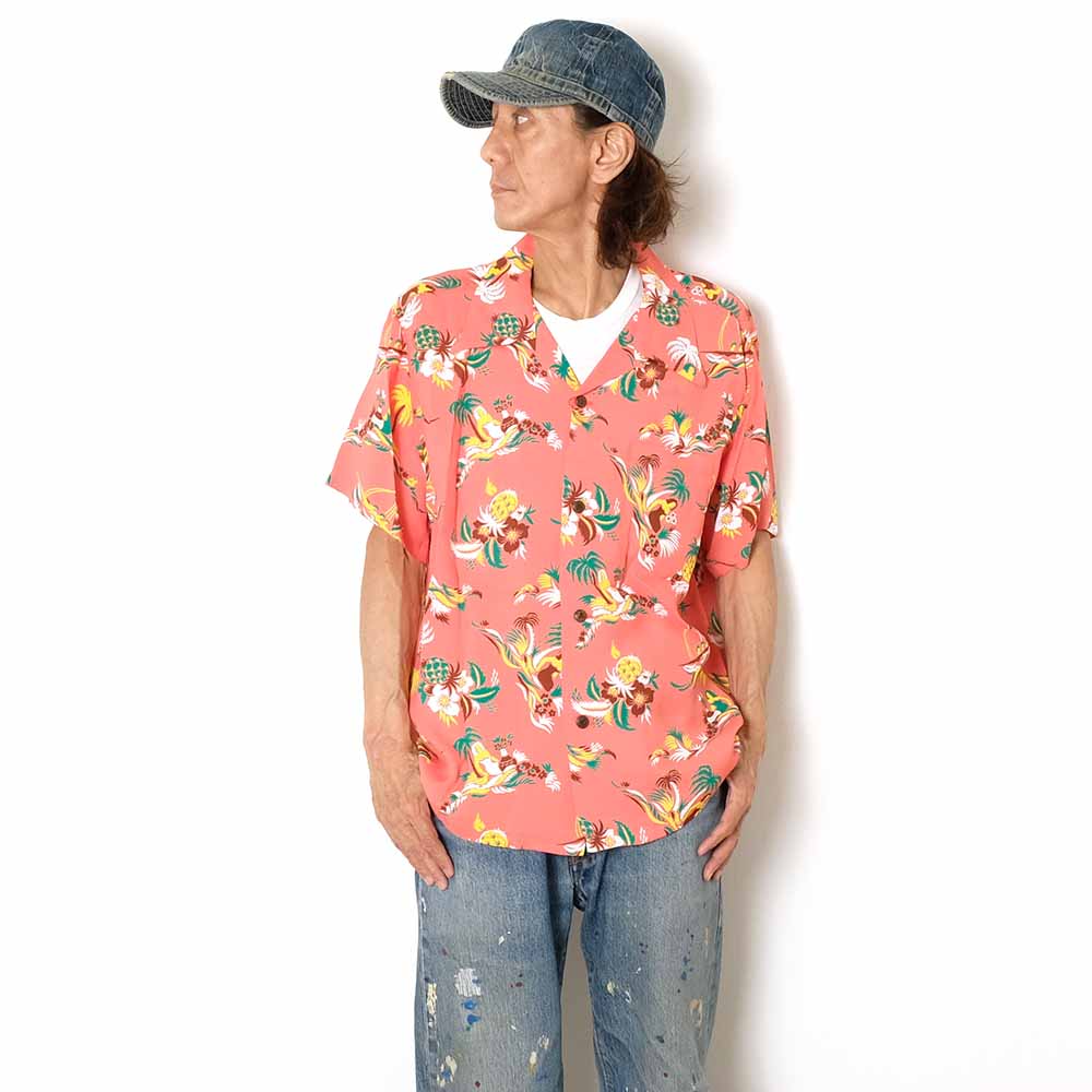 SUN SURF - S/S RAYON HAWAIIAN SHIRT - ISLAND TRIP - SS39620