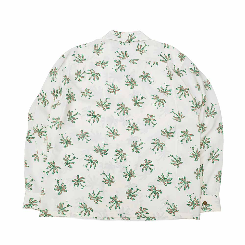 SUN SURF - STORE LIMITED - L/S RAYON HAWAIIAN SHIRT - SCATTERED PALMTREE - SS39427LS