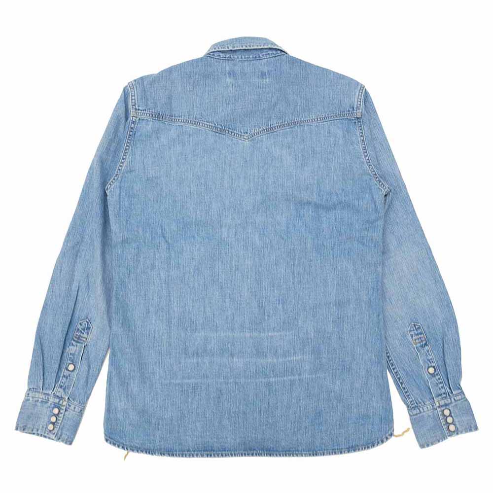 REMI RELIEF - DENIM WESTERN SHIRT - Small Flower Studs - RN2014SDP