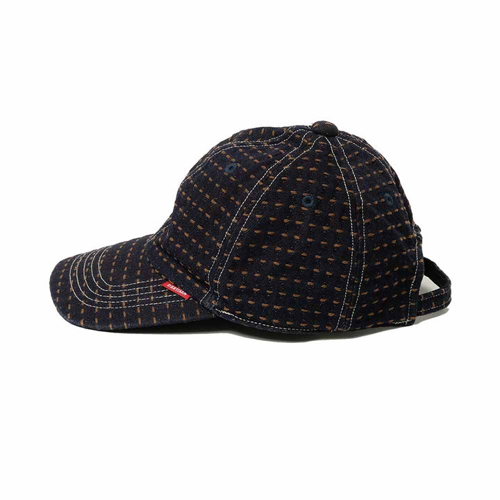 STUDIO D’ARTISAN - Kakishibu-Dyed Sashiko Denim Cap - D7578