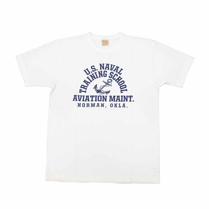 BUZZ RICKSON'S - GOVERNMENT ISSUE T-SHIRT - U.S. NAVAL TRAINING SCHOOL - BR79573