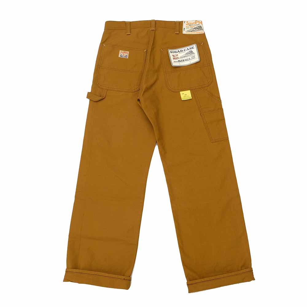 Sugar Cane WWⅡ Double Knee Baker Pants SUGAR CANE - 13oz. BROWN DUCK WORK PANTS - SC42497 – HINOYA Online