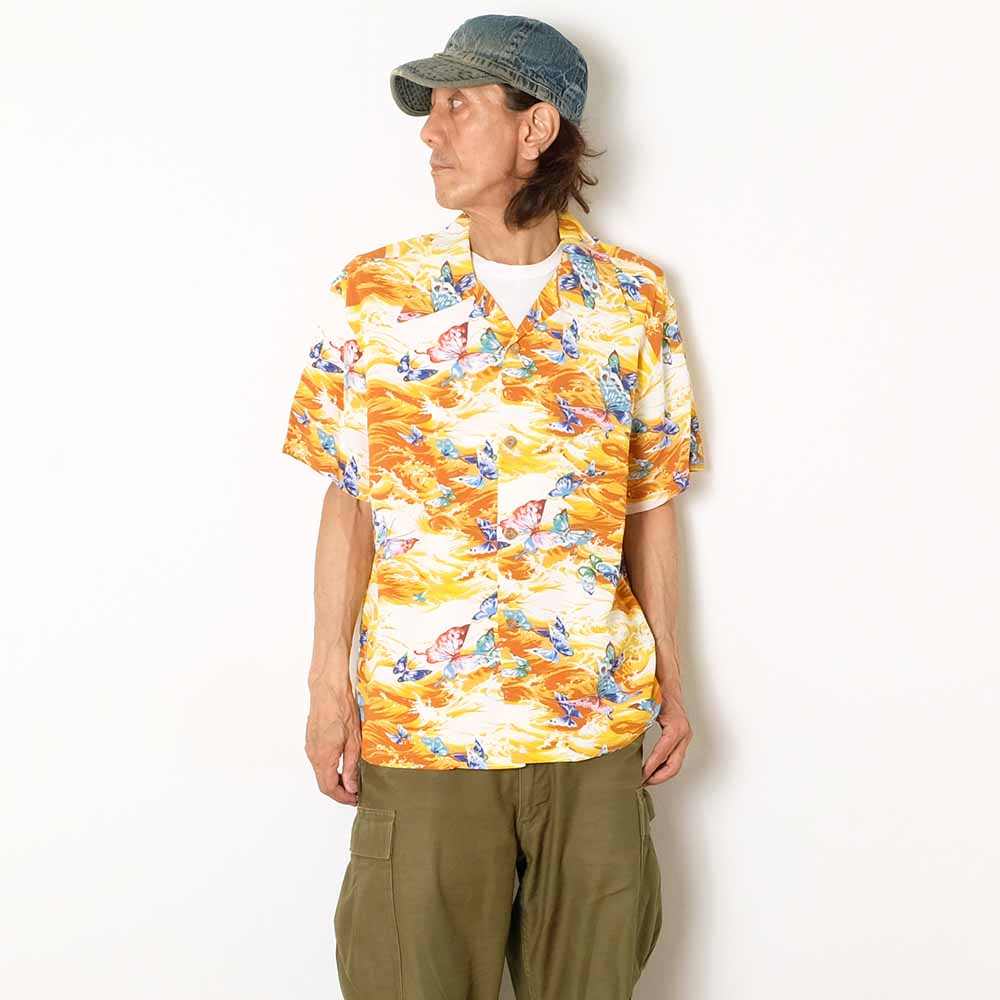 SUN SURF - S/S RAYON HAWAIIAN SHIRT - BUTTERFLY SPLASH - SS39627