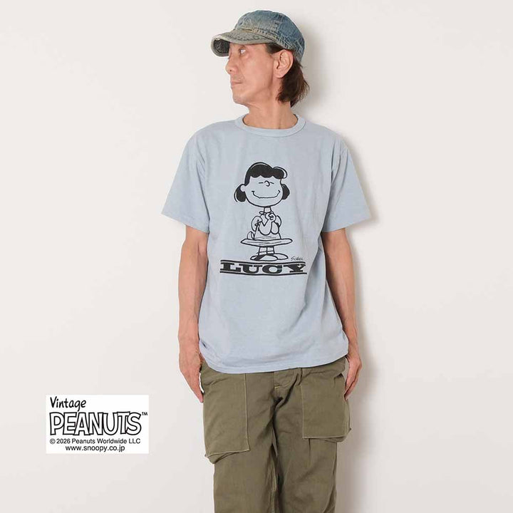 WAREHOUSE - S/S T-SHIRT - I DON'T CARE - LUCY - YP126S-3