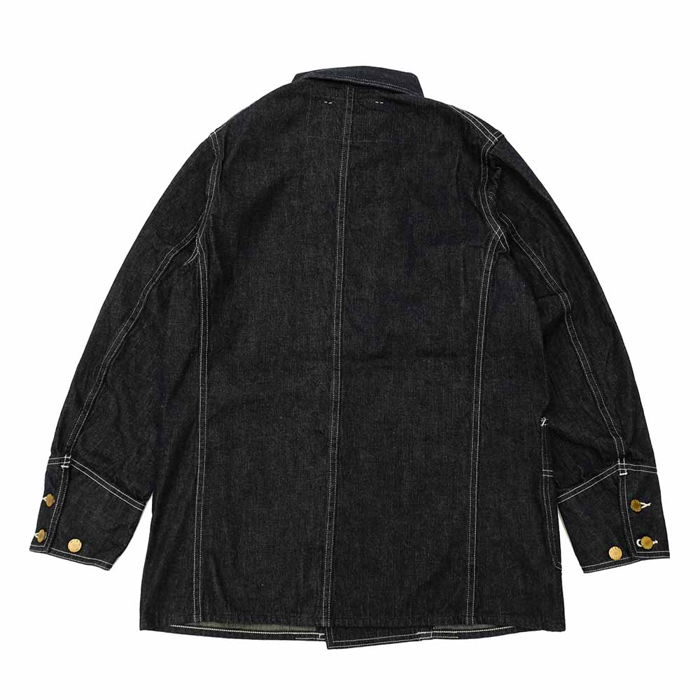 HEADLIGHT - 9.5oz. SPECIAL WEAVE DENIM DOUBLE BREASTED COAT - HD15844