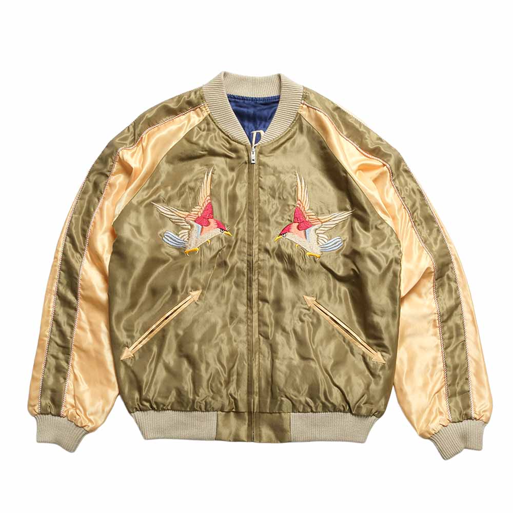 TAILOR TOYO - HINOYA EXCLUSIVE - ACETATE SOUVENIR JACKET - FIGHTING HAWK x TIGER HEAD - TT16013HY