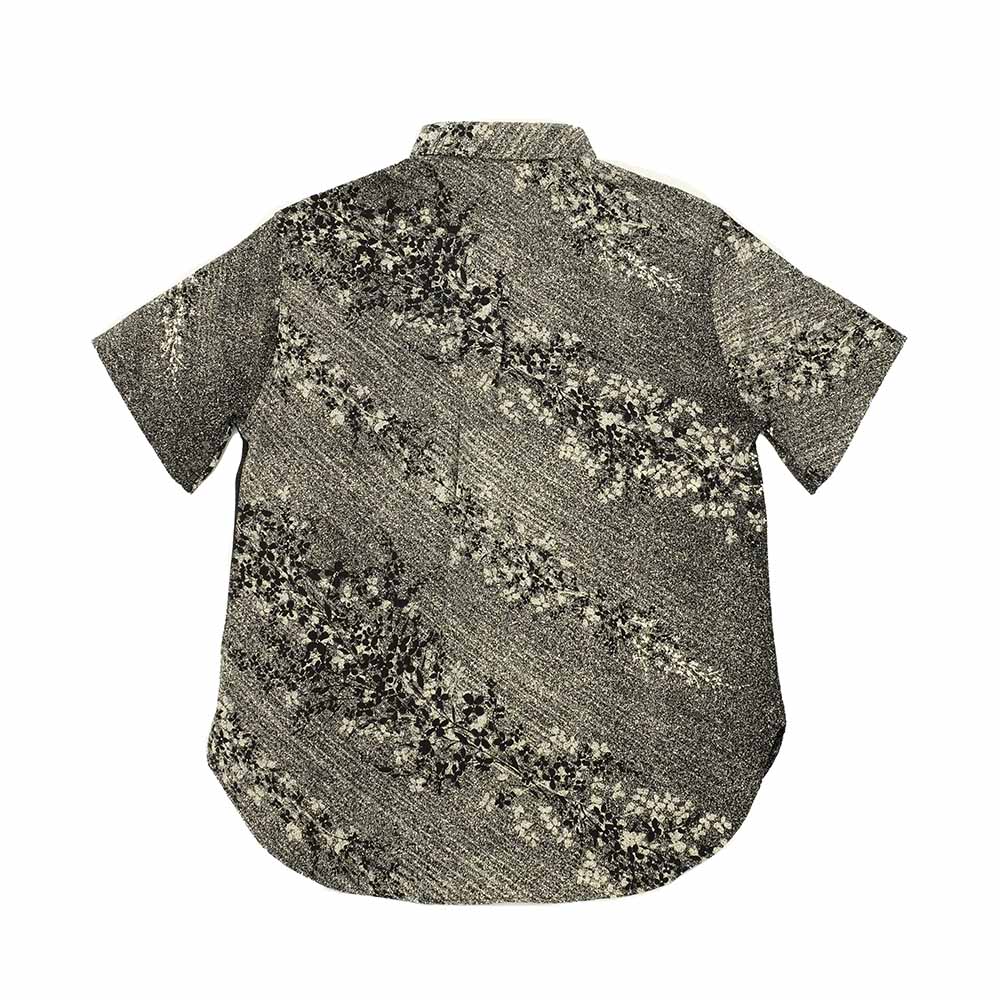 KOROMO ZAKURA - Crepe Cloth -  Short-Sleeve Regular Shirt - Flowing Flower - SA1608