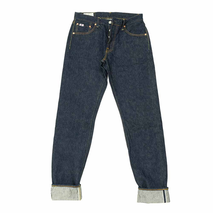 STUDIO D’ARTISAN - 15oz. Natural Indigo Relaxed Tapered Jeans - SD-808