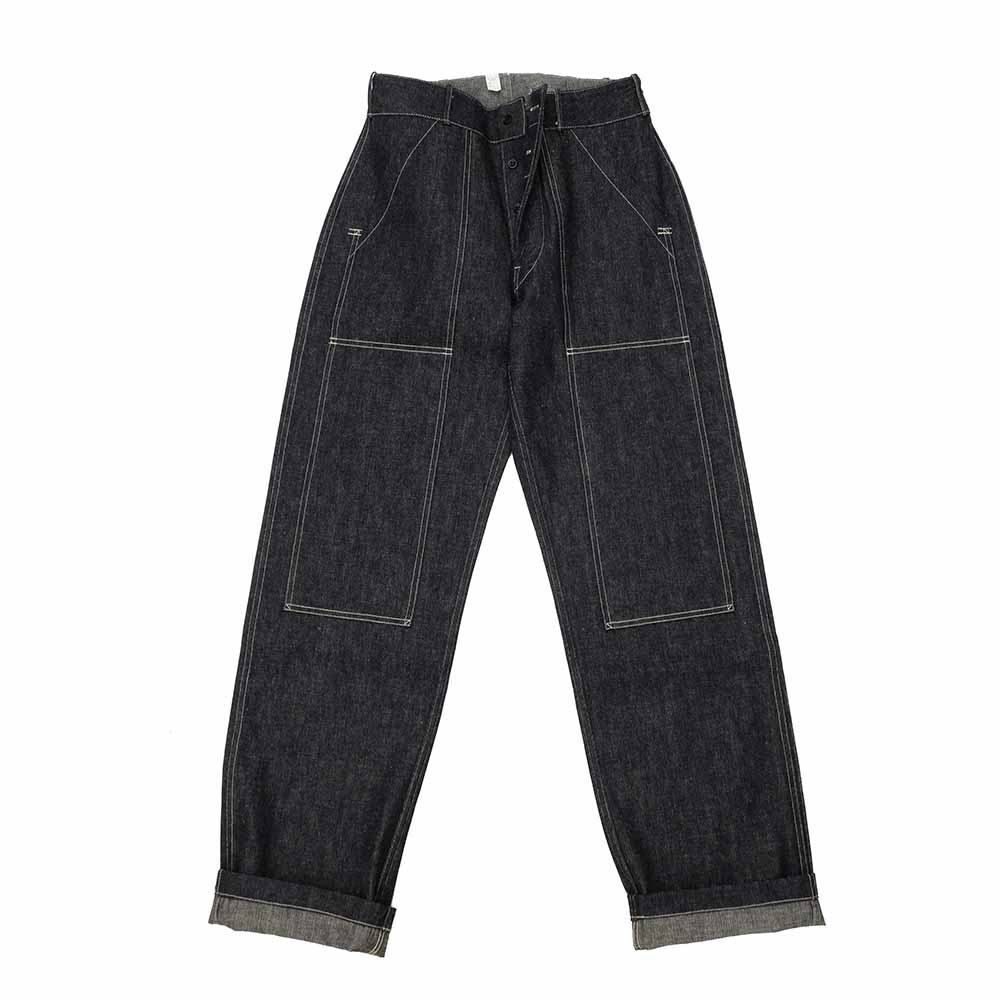 WAREHOUSE - 1930'S WPA DOUBLE KNEE DENIM TROUSERS - 1239-25
