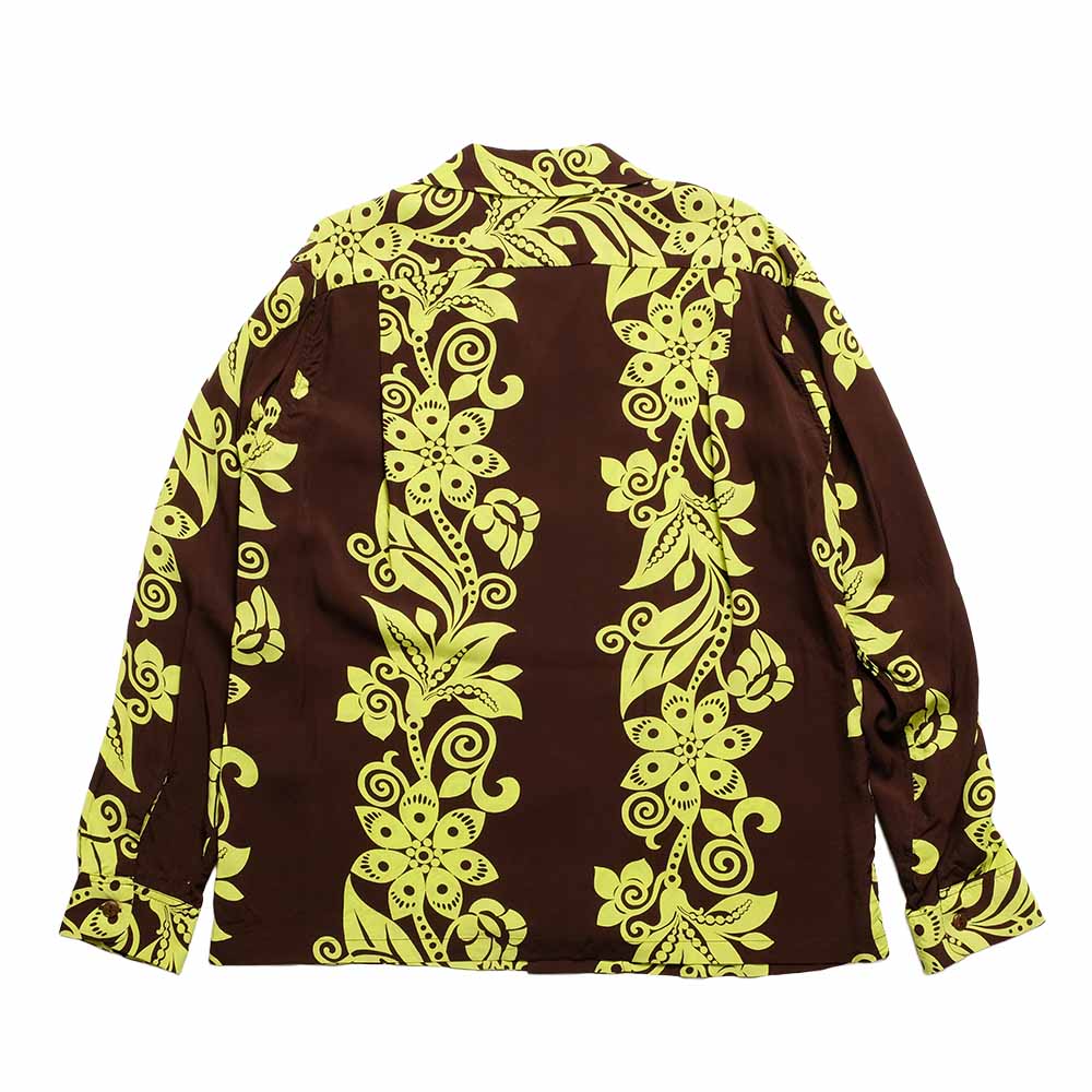 SUN SURF - STORE LIMITED - L/S RAYON HAWAIIAN SHIRT - PICTOGRAPH FLOWER - SS39616LS