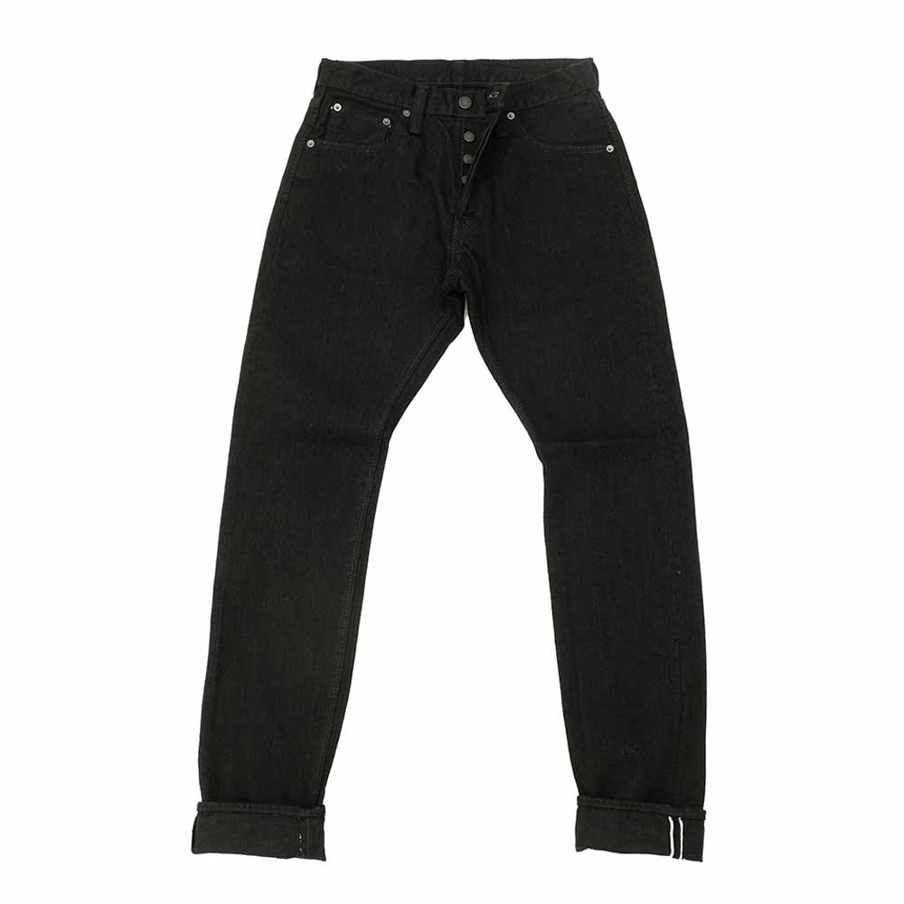 Pure Blue Japan - 14oz. Double Black Denim - Relaxed Tapered - XX-019-BK