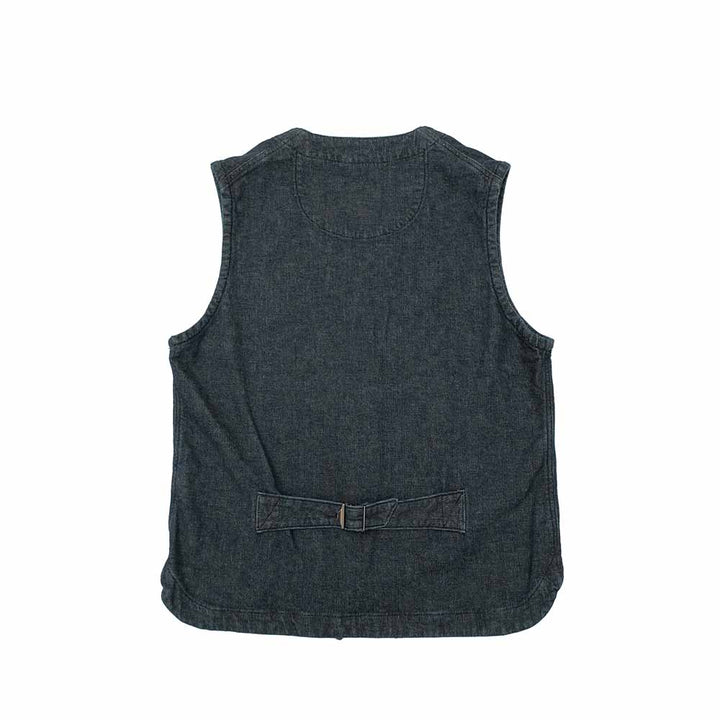 Soundman - Working Waist Coat - Marcy - Cotton / Linen Honey Cord Denim - M376-507Z