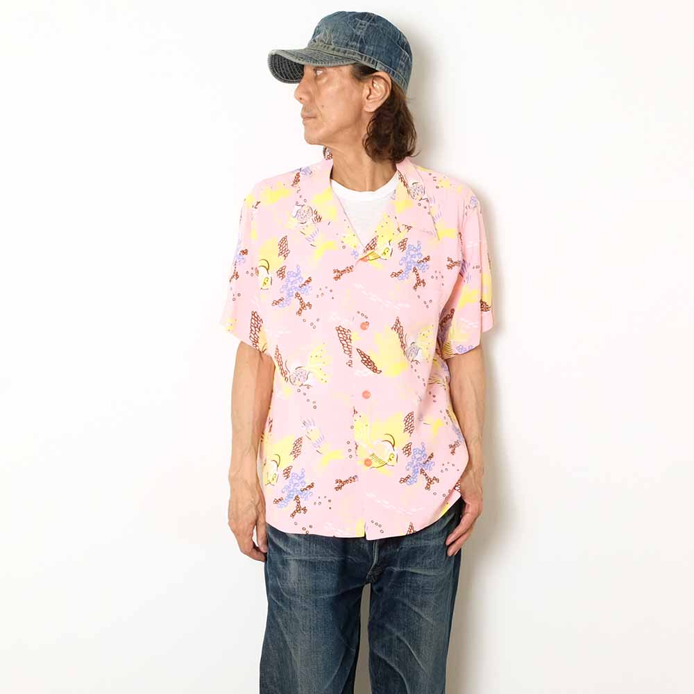 SUN SURF - S/S RAYON HAWAIIAN SHIRT - TROPICAL FISH - SS39626