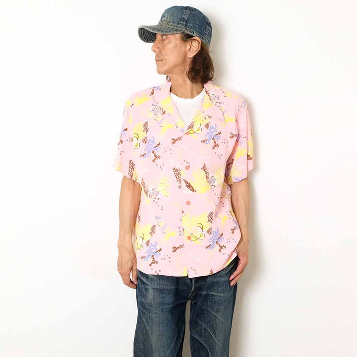 SUN SURF - S/S RAYON HAWAIIAN SHIRT - TROPICAL FISH - SS39626