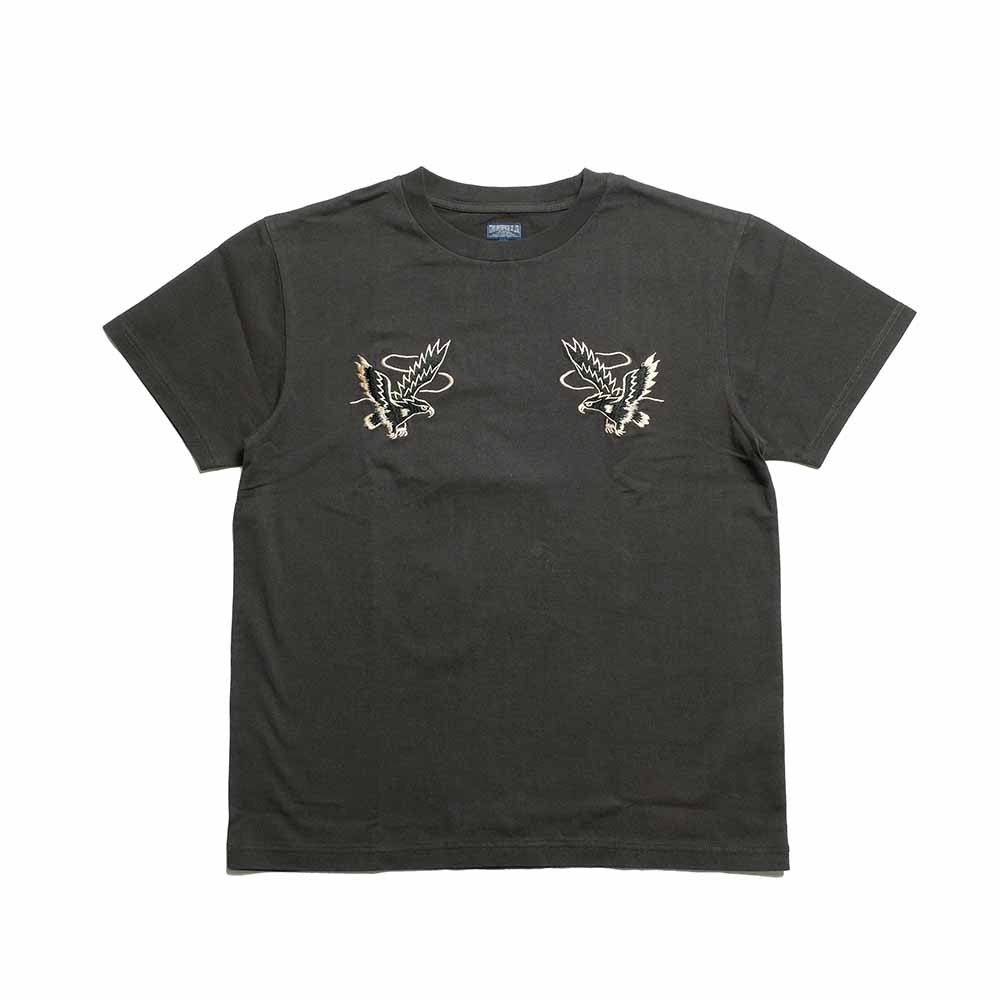TAILOR TOYO - S/S SUKA T-SHIRT - EMBROIDERED - EAGLE - TT79742