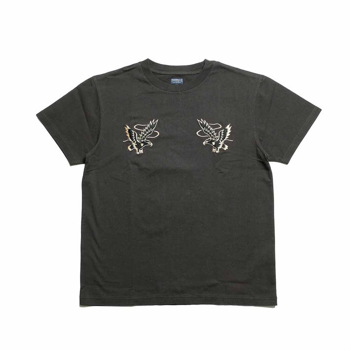 TAILOR TOYO - S/S SUKA T-SHIRT - EMBROIDERED - EAGLE - TT79742
