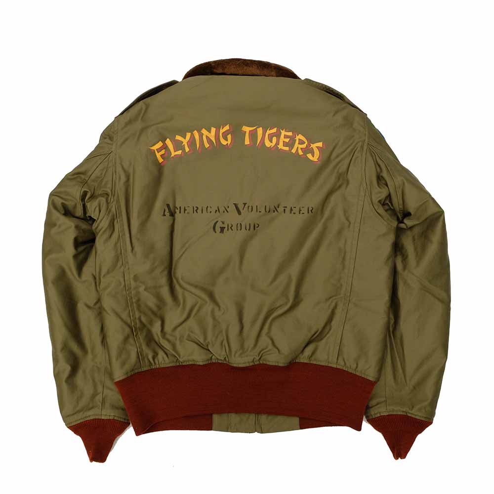 Buzz Rickson's - B-10 - RED RIB VERSION - SUPERIOR TOGS CO., INC. - 23rd FIGHTER SQ. - FLYING TIGERS - BR15746