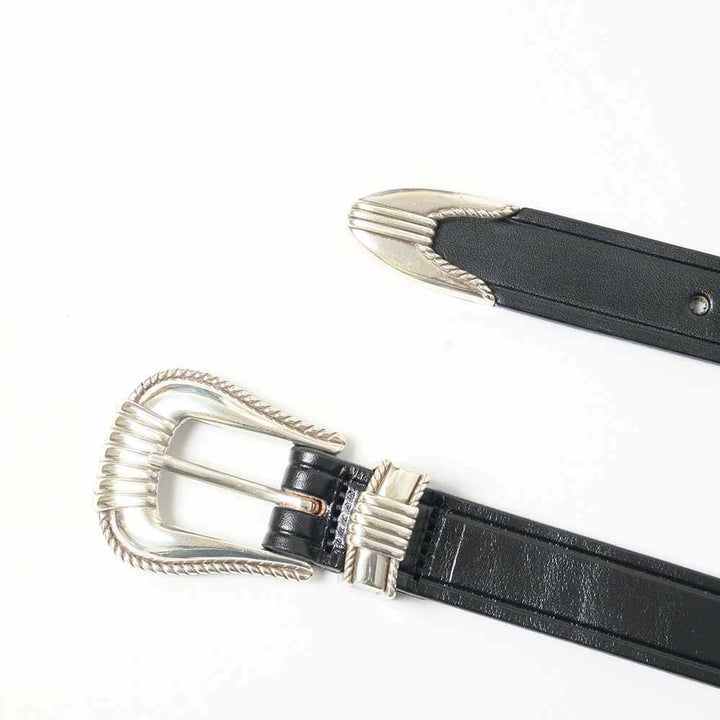 Tory Leather - 3-Piece Silver Buckle Belt - TO-2914