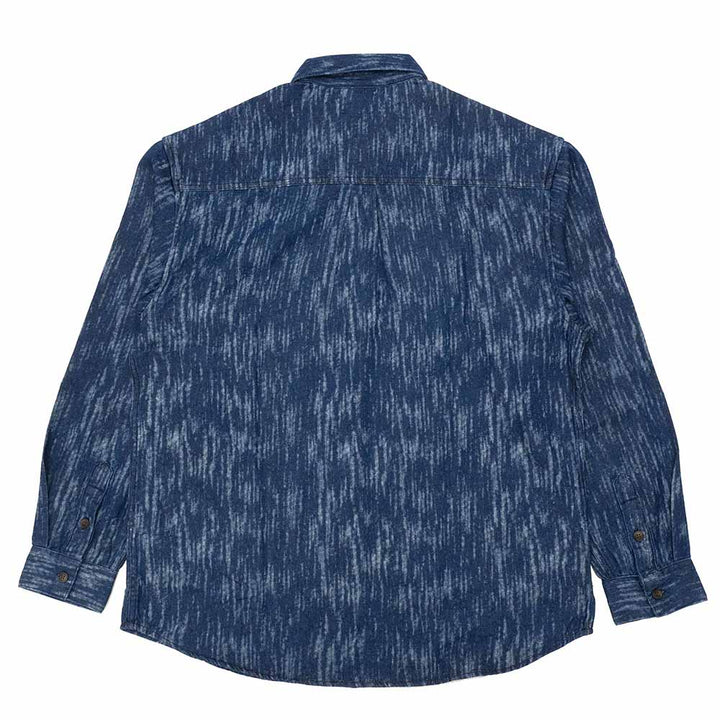 KOROMO ZAKURA - Soft Cotton Denim - Long-Sleeve Denim Shirt - Melange - SA1728