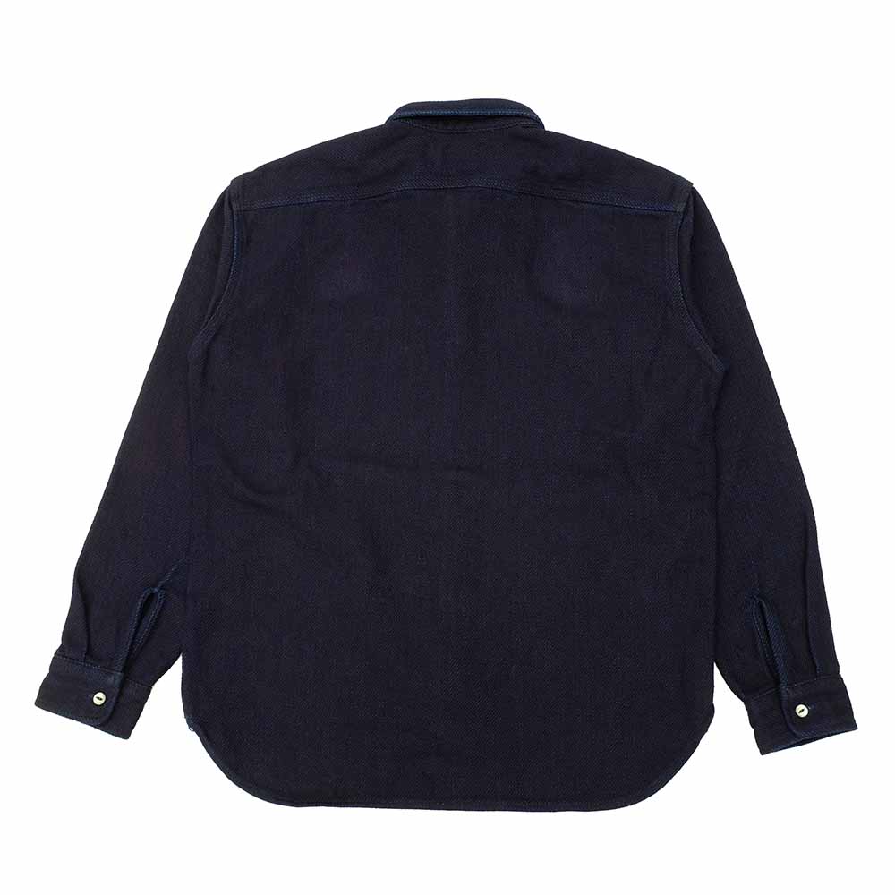 MOMOTARO JEANS - HEAVY INDIGO DOBBY SHIRT - MXLS1036