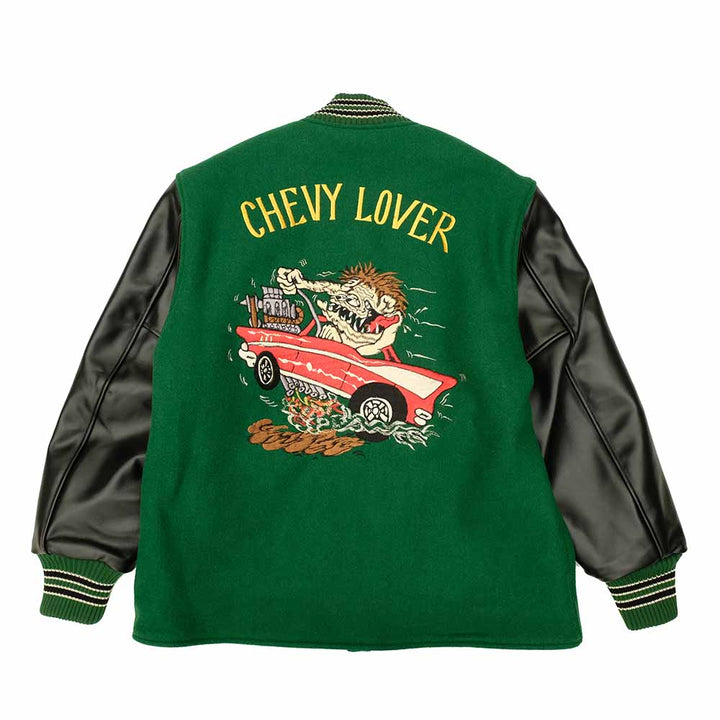 WHITESVILLE - 30oz. WOOL MELTON HALF LENGTH AWARD JACKET - CHEVY LOVER - WV15787-145