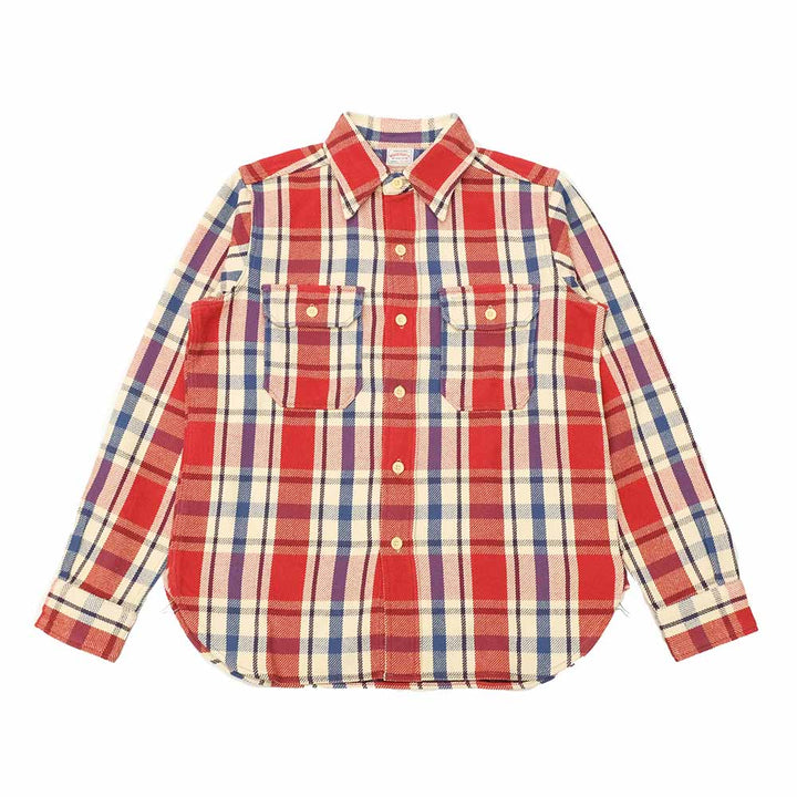 WAREHOUSE - Lot.3104 FLANNEL SHIRTS - D柄 - WH-3104D24