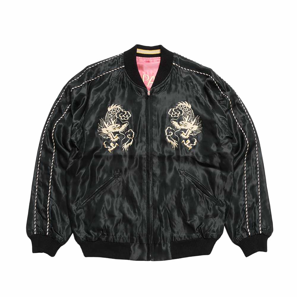 TAILOR TOYO - Acetate Souvenir Jacket - WHITE DRAGON x TIGER HEAD - TT15972-219