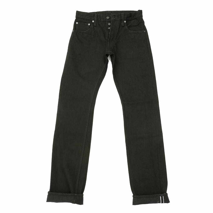Pure Blue Japan Lot.TCD-005-BK 14oz Teacore Black Denim Selvedge Jeans TCD-005-BK