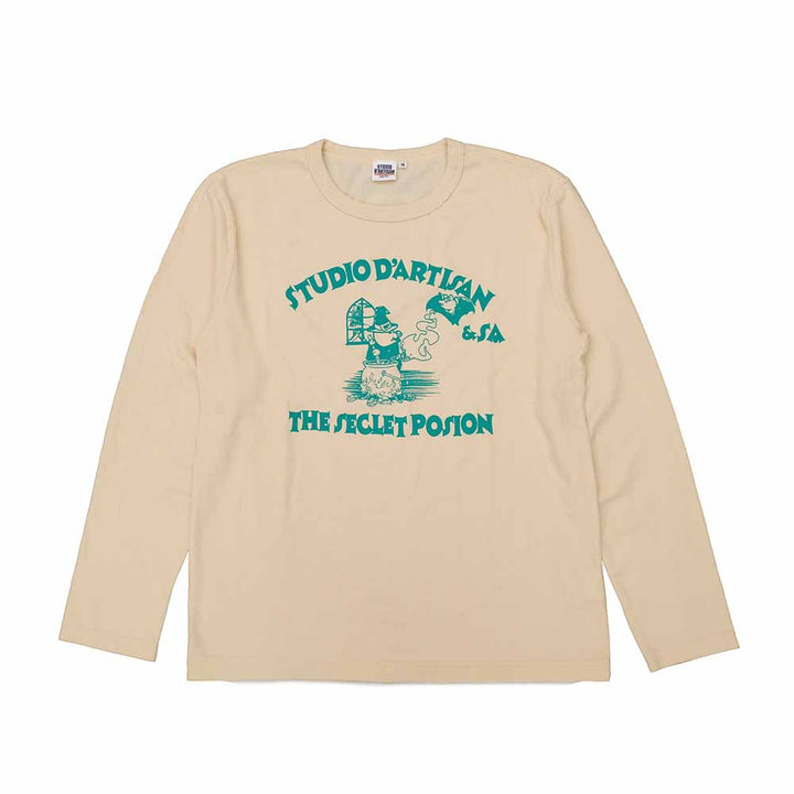 STUDIO D’ARTISAN - PRINT L/S T-SHIRT - THE SECLET POSION - 8195B