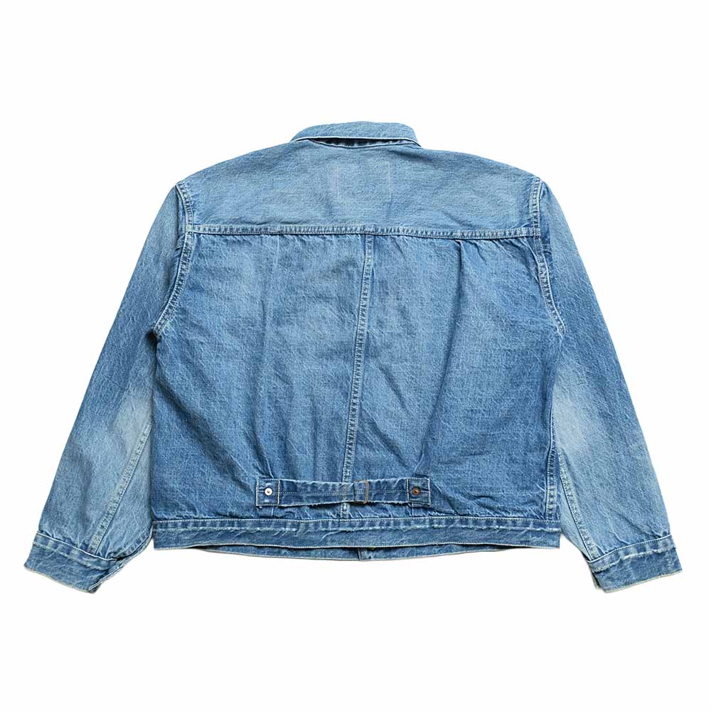 REMI RELIEF - 12oz DENIM WW2 MODEL JACKET - USED BLUE - RN30389034