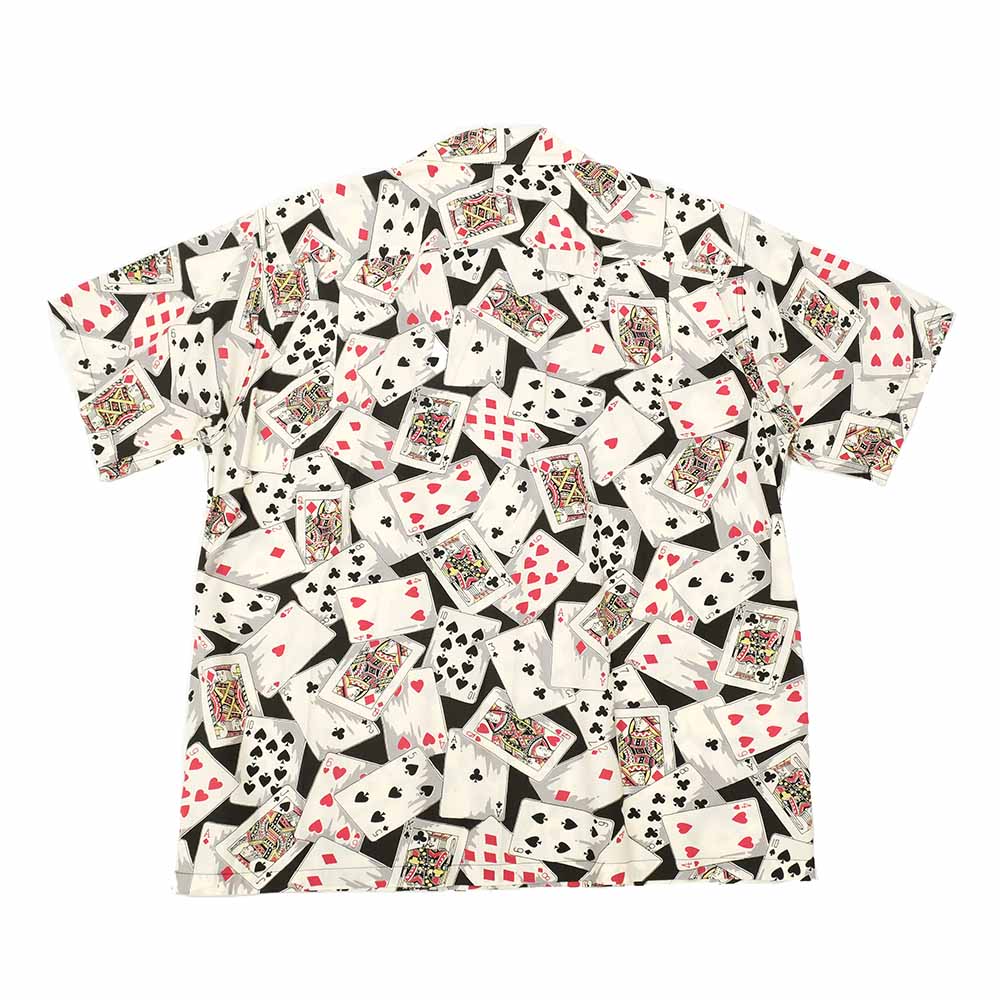 STAR OF HOLLYWOOD - TYPEWRITER COTTON OPEN SHIRT - PLAYING CARDS - SH39496